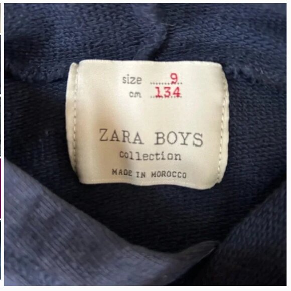 Zara Kingdom of Legends UK Union Jack sequin flip Hoodie Sweatshirt, size 9 - Picture 6 of 7